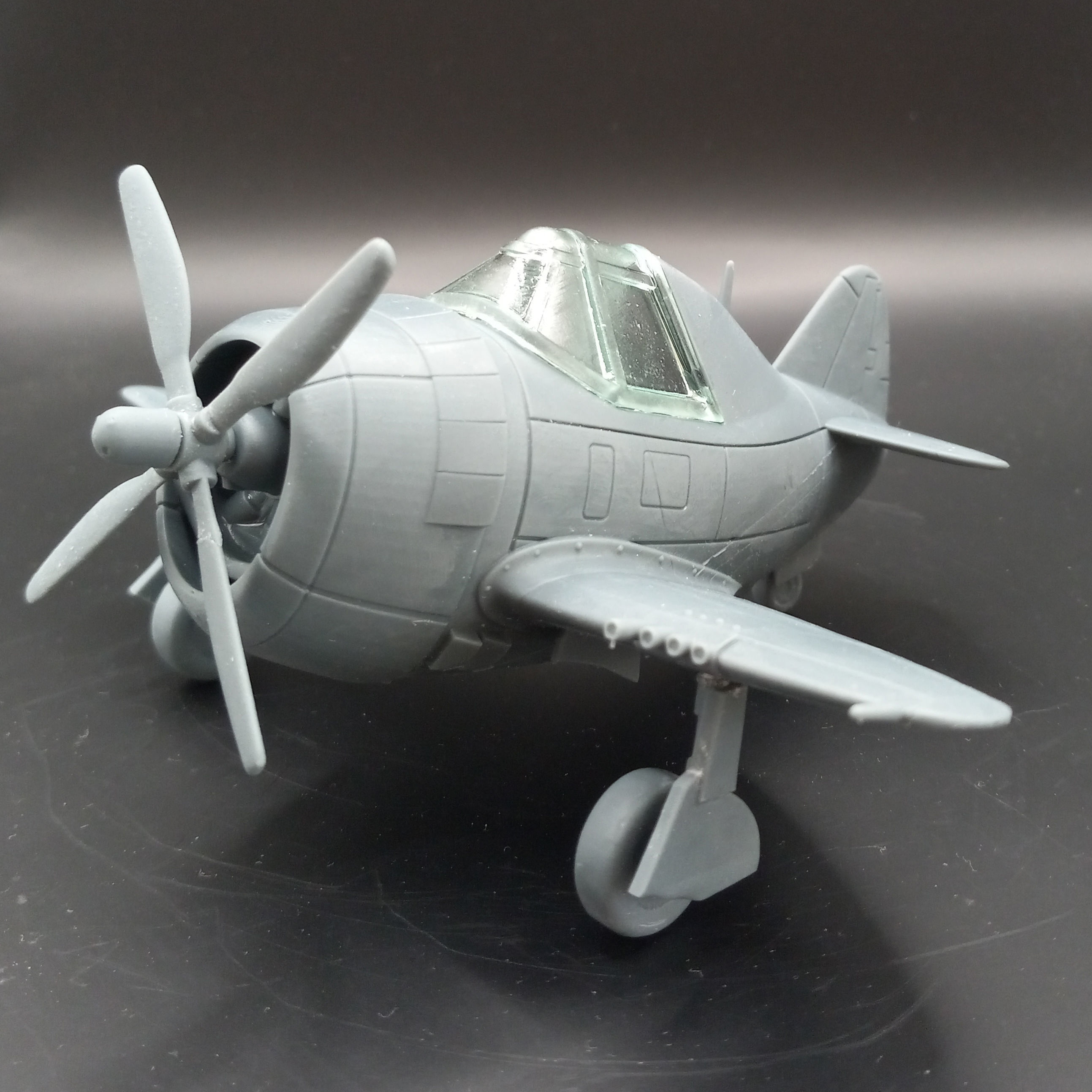 P-47 Thunderbolt  Razorback 3D Printable Egg Plane 3D print model_1