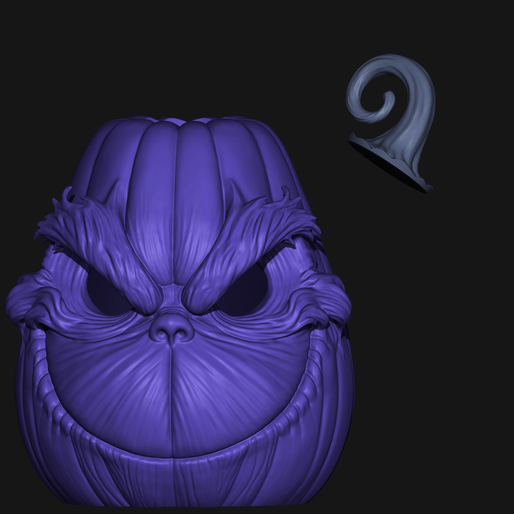 The Grinch Pumpkin Set 3D print model_3