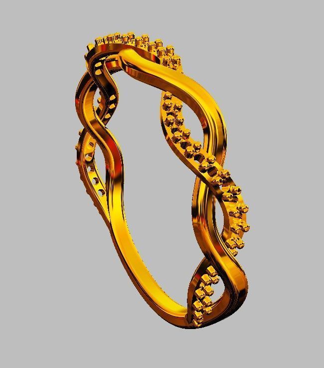 Braided Diamond Ring 3D print model_16