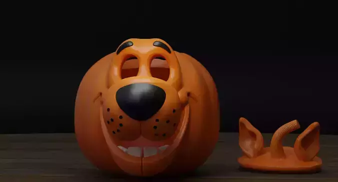 Scooby Doo Pumpkin Jack o lantern 3D print model