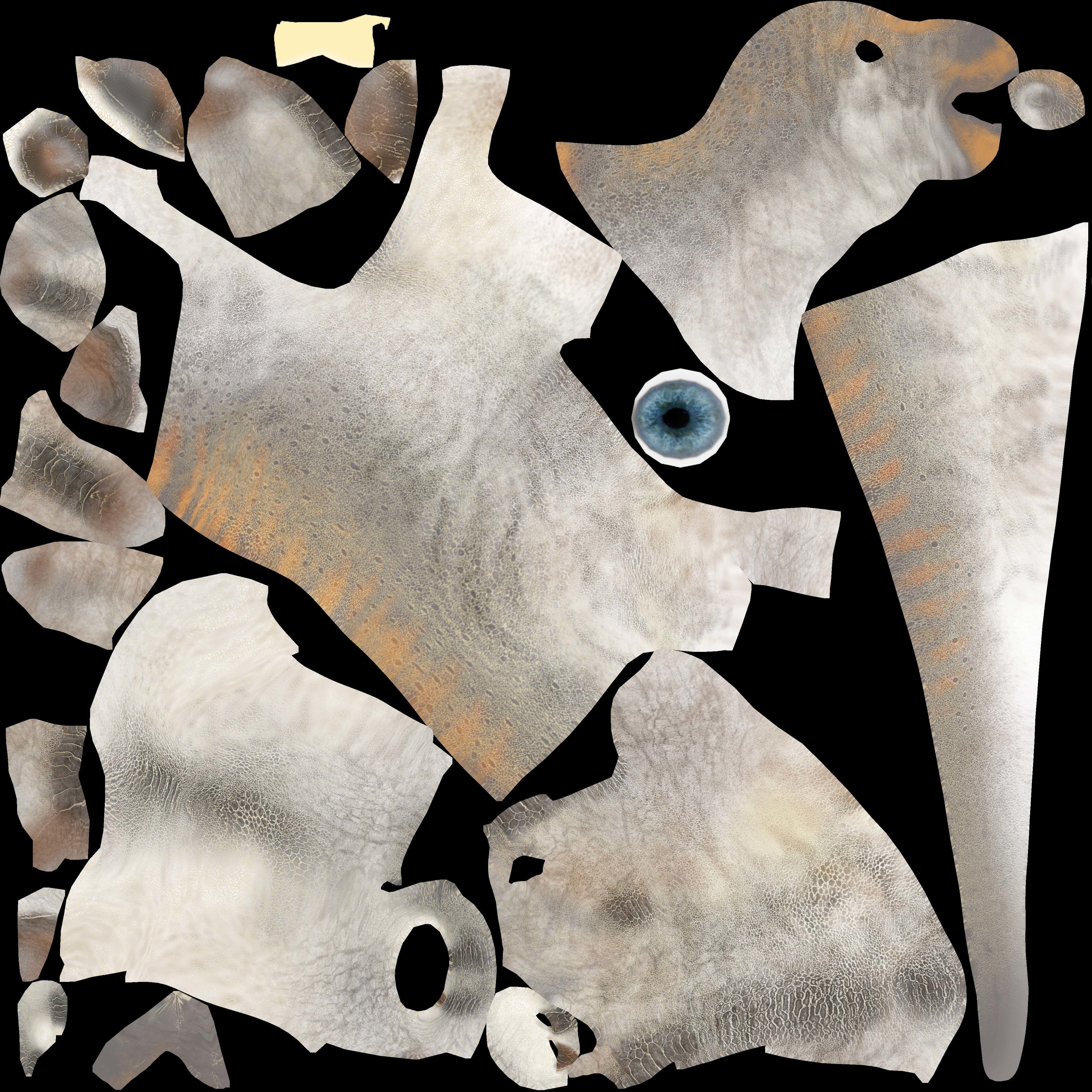 Oranosaurus Low-poly 3D model_4