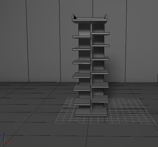 cupboard furniture Low-poly 3D model_15