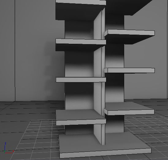cupboard furniture Low-poly 3D model_13