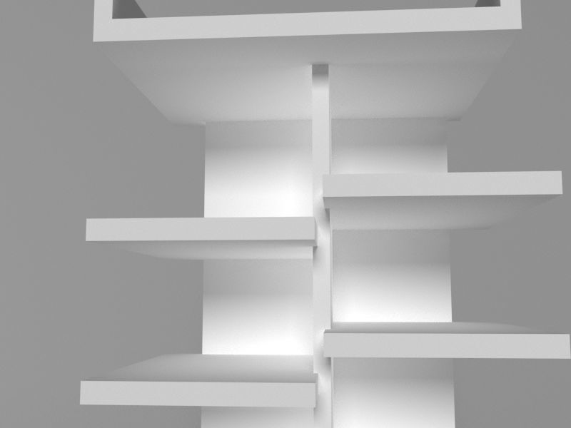 cupboard furniture Low-poly 3D model_2