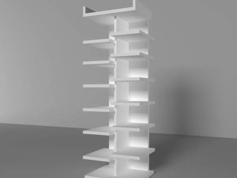 cupboard furniture Low-poly 3D model_0