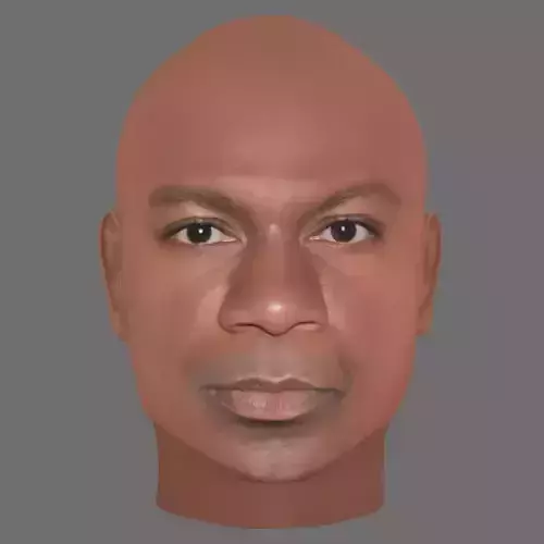Ving Rhames Head - Low poly head for game