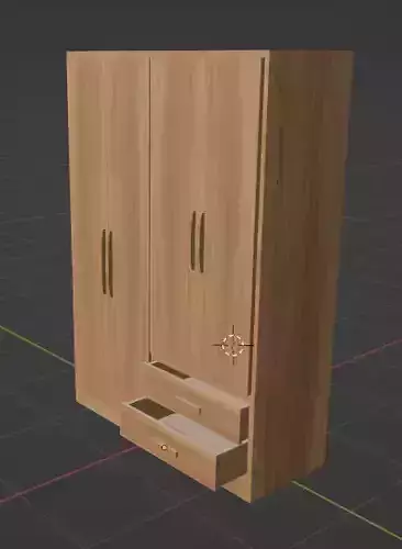 wooden wardrobe  closet  clothes cupboard