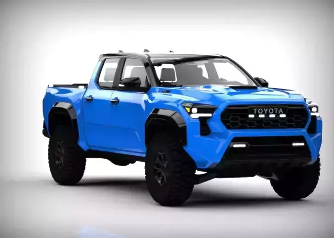 Toyota Tacoma TRD PRO 2024  Low-poly 3D model