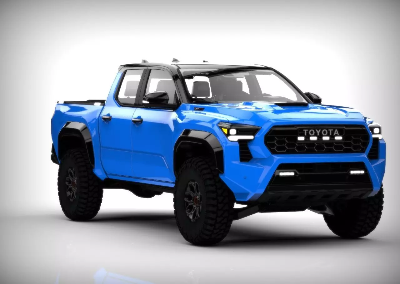 Toyota Tacoma TRD PRO 2024 Low-poly 3D model