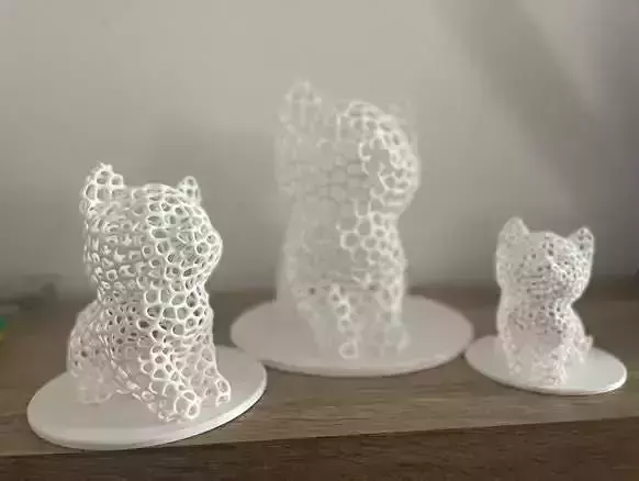 Voronoi cat NO SUPPORTS 3D print model Voronoi cat NO SUPPORTS 3D print model