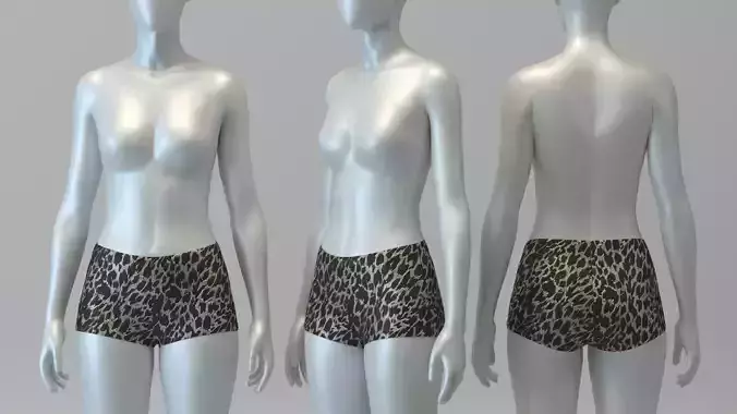 Leopard Print Boyleg Shorts