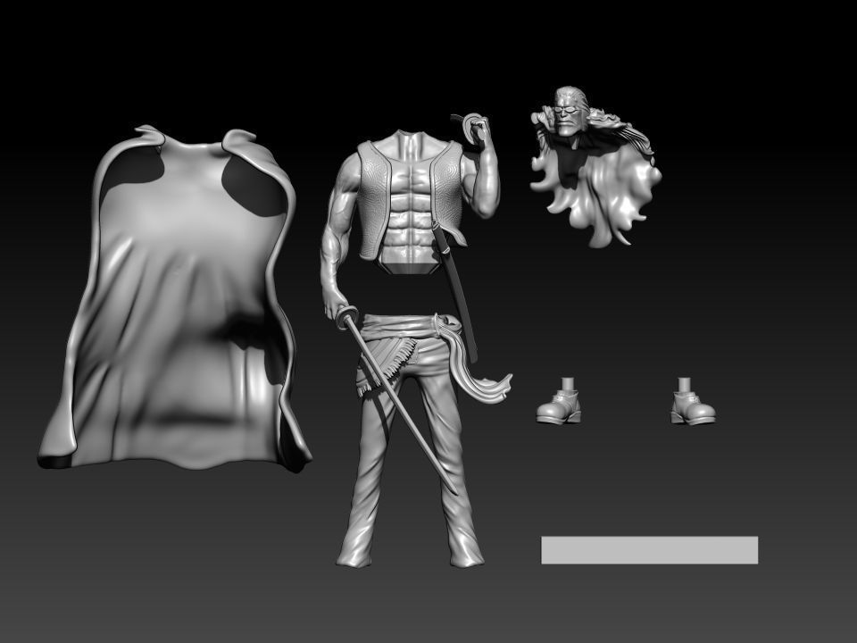 BUILDING SNAKE - TEAM SHANK - ONE PIECE 3D print model_3
