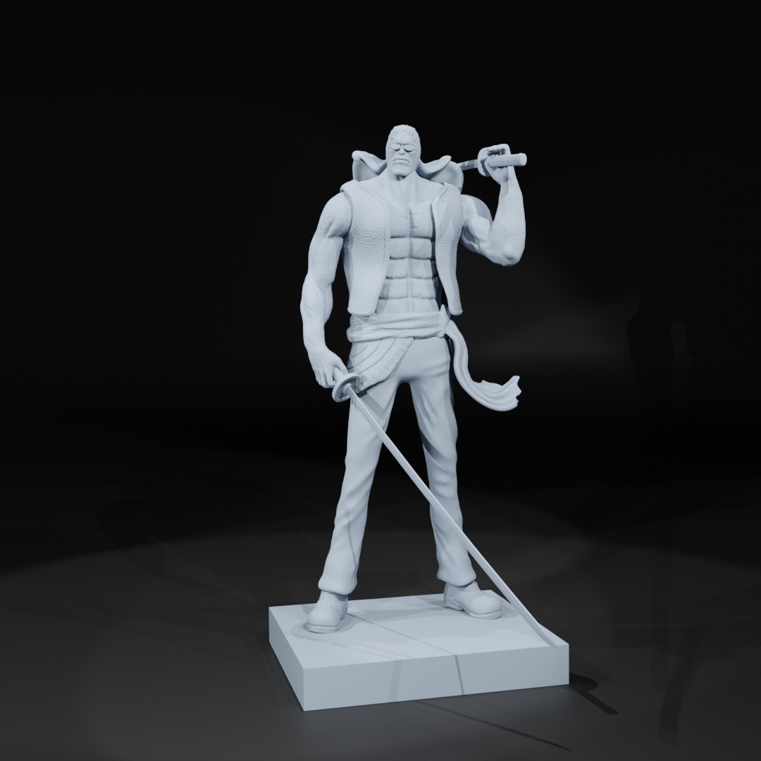 BUILDING SNAKE - TEAM SHANK - ONE PIECE 3D print model_1