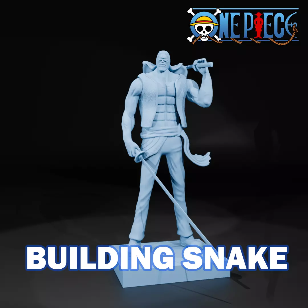 BUILDING SNAKE - TEAM SHANK - ONE PIECE 3D print model_0