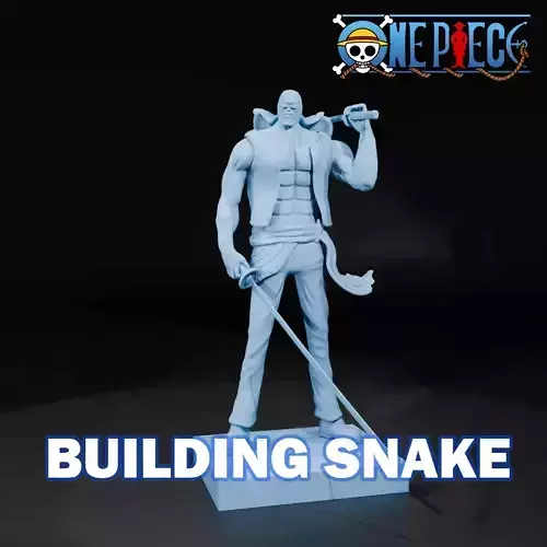 BUILDING SNAKE - TEAM SHANK - ONE PIECE 3D print model