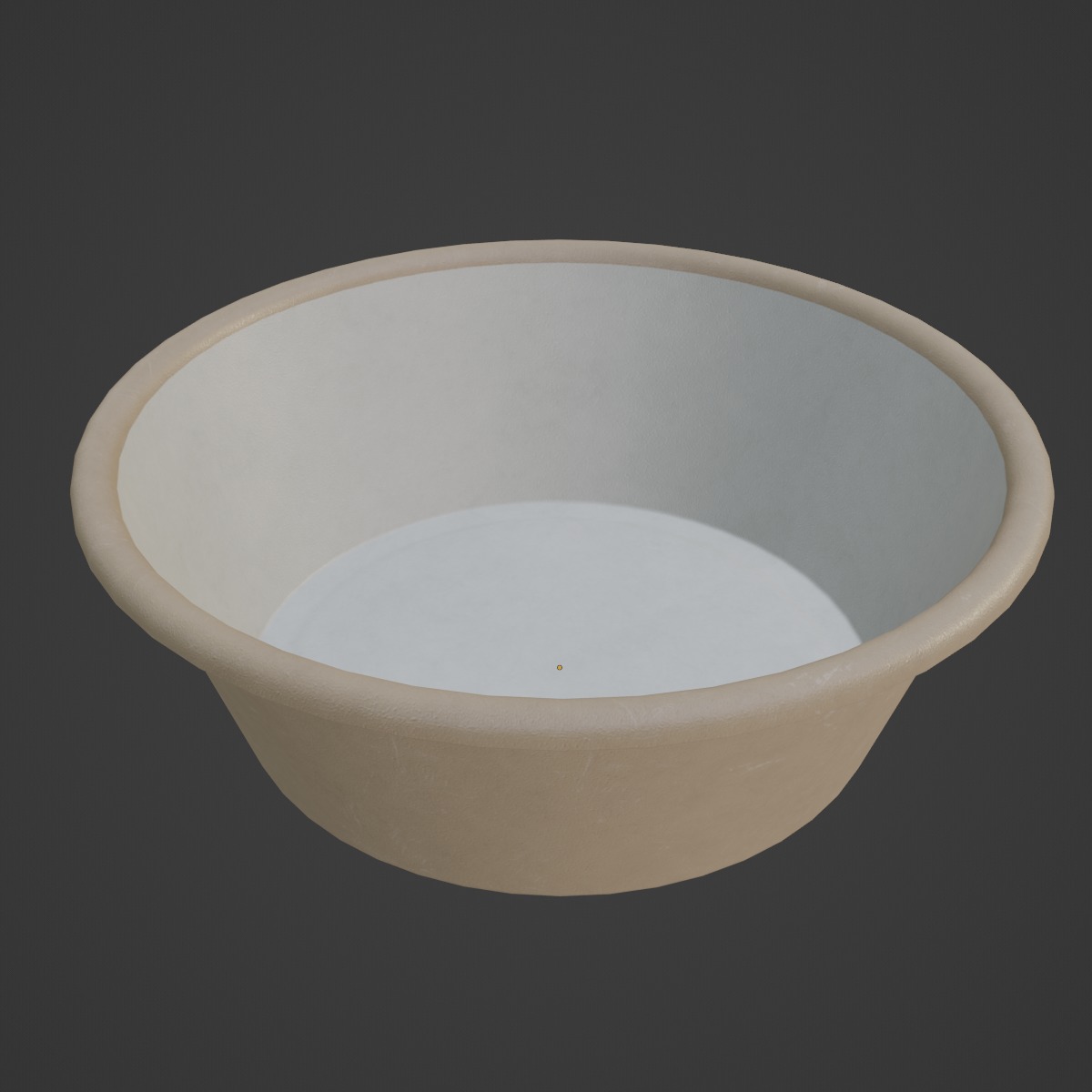 Plastic Wash Basin D 08 Low-poly 3D model_6