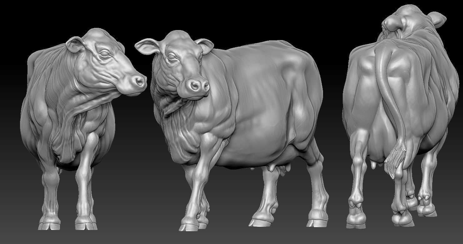 COW MODEL 3D PRINT 3D print model 3D print model_2