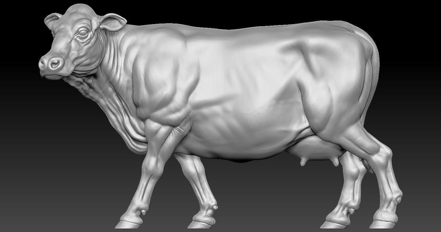 COW MODEL 3D PRINT 3D print model 3D print model_7