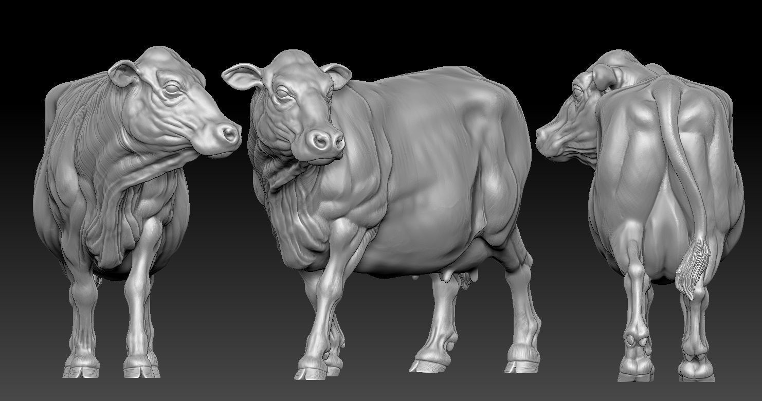 COW MODEL 3D PRINT 3D print model 3D print model_1