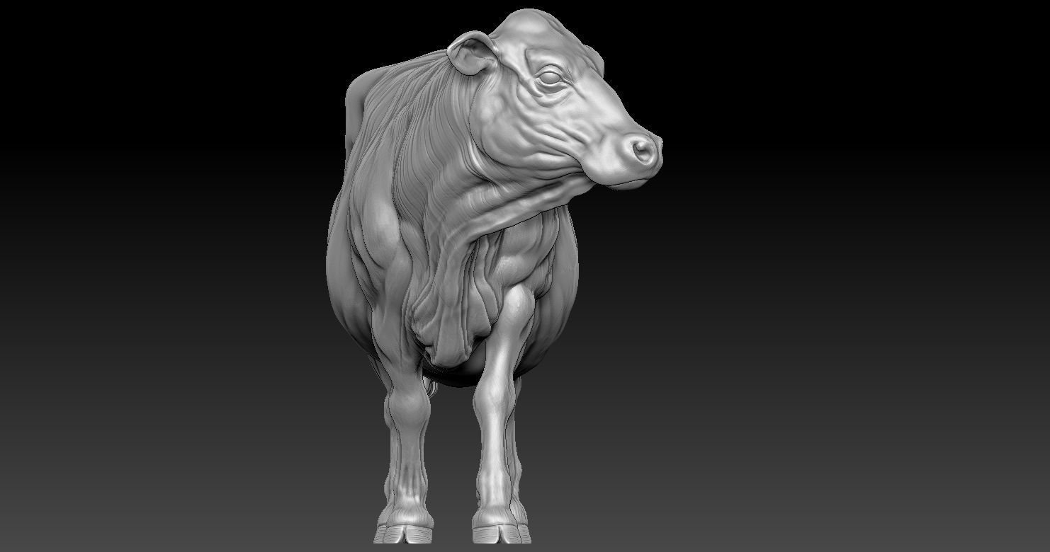 COW MODEL 3D PRINT 3D print model 3D print model_17