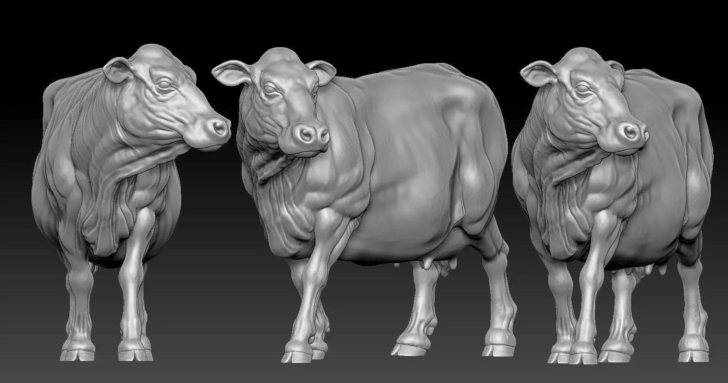 COW MODEL 3D PRINT 3D print model 3D print model_0