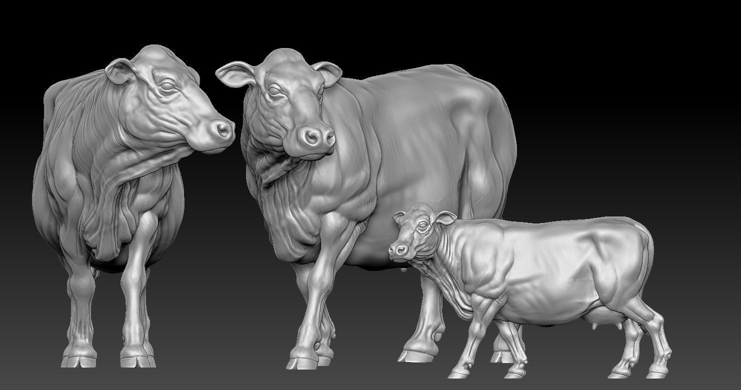 COW MODEL 3D PRINT 3D print model 3D print model_9