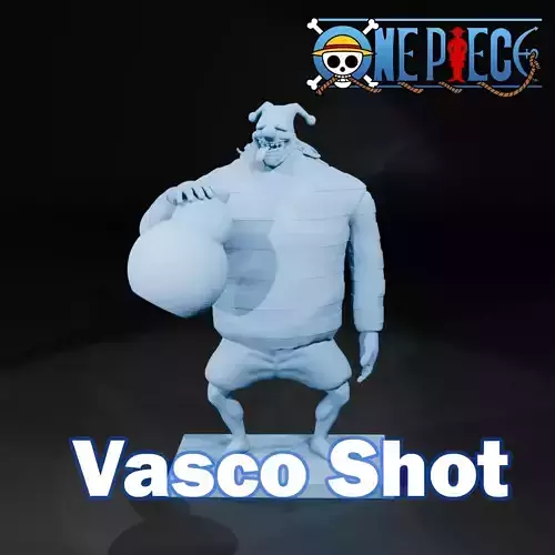 Vasco Shot - Blackbeard Pirates - ONE PIECE 3D print model