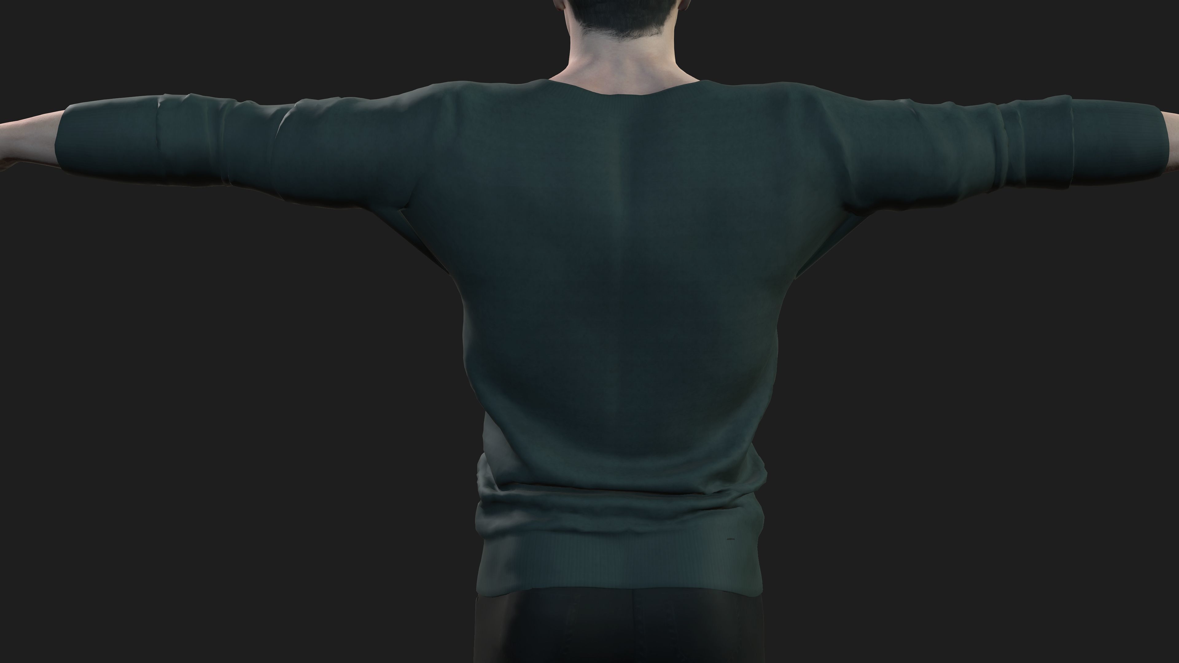 man in cool  printed shirt        3D model_14