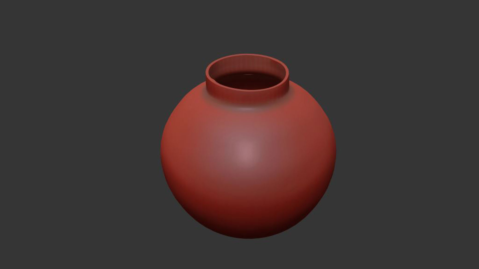 Round Striped Vase 3D model_6
