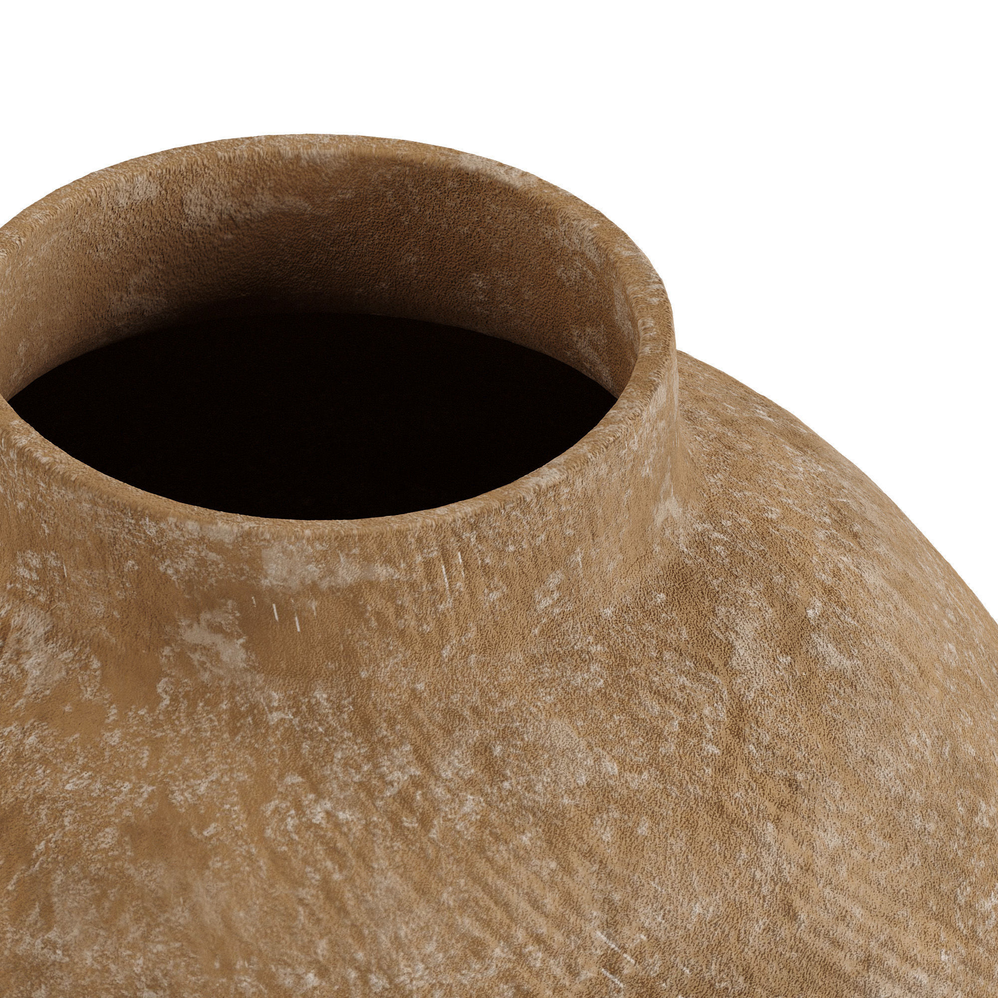 Round Striped Vase 3D model_2