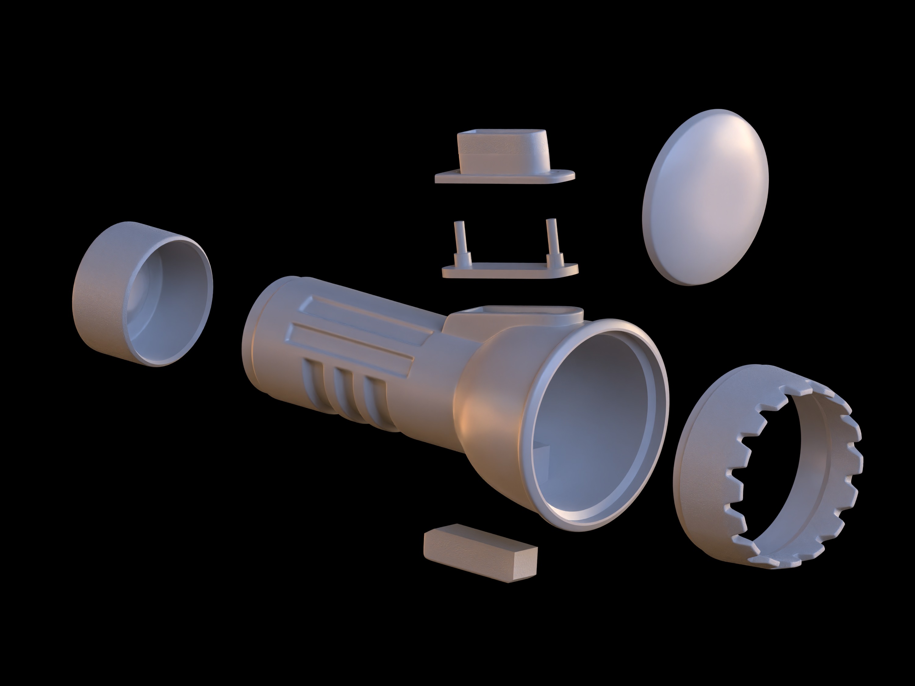 Lethal Company Flashlight 3d print file 3D print model_2