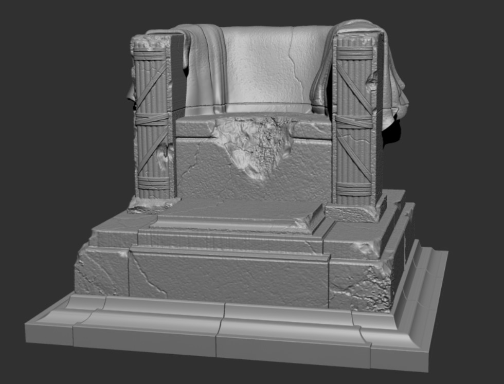 MEGATRON LINCOLN MEMORIAL THRONE 3D print model_1