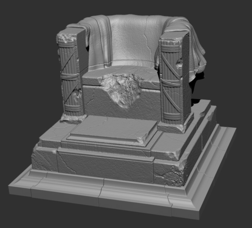 MEGATRON LINCOLN MEMORIAL THRONE 3D print model_5
