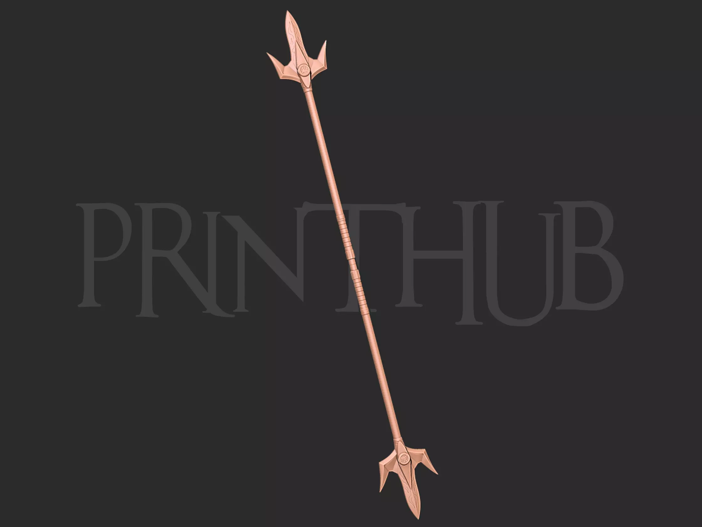 MMPR - Blue Ranger Power lance 3D print model