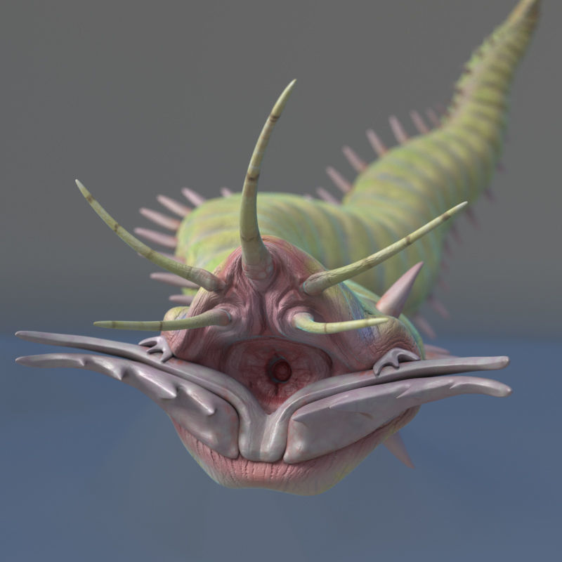 Rigged Bobbit Worm 3D Model for Poser Daz 3D model_6