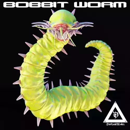 Rigged Bobbit Worm 3D Model for Poser Daz