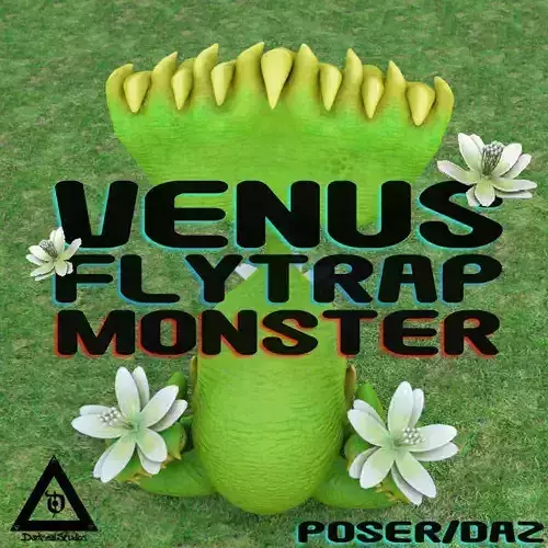 Rigged Venus Flytrap Monster  Animated 3D Model for Poser  Daz 3D model