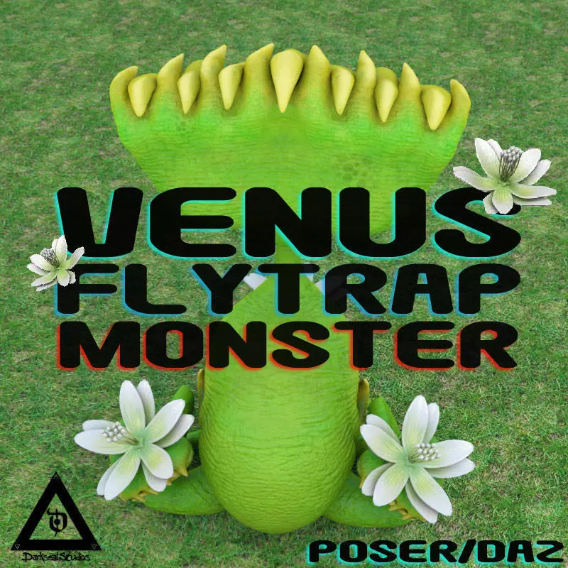 Rigged Venus Flytrap Monster Animated 3D Model for Poser Daz 3D model