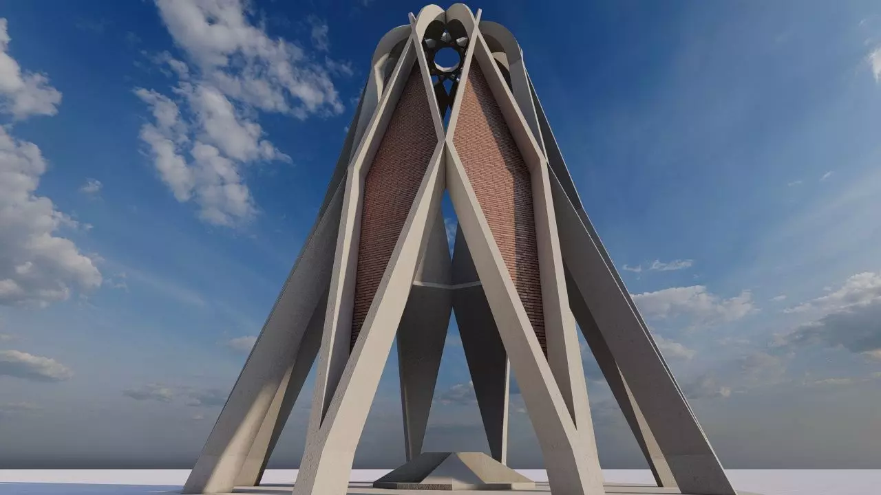 square park-place park-forum landacape 3D model