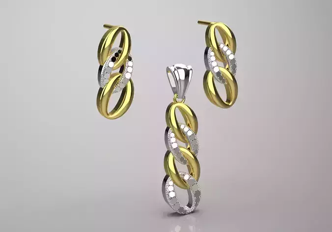 gold set gs0007 3D print model