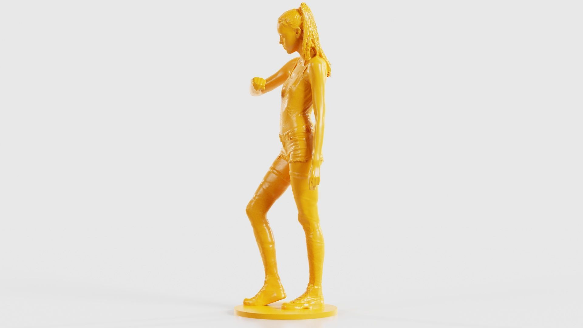 Woman Wearing Short 2 3D print model_26