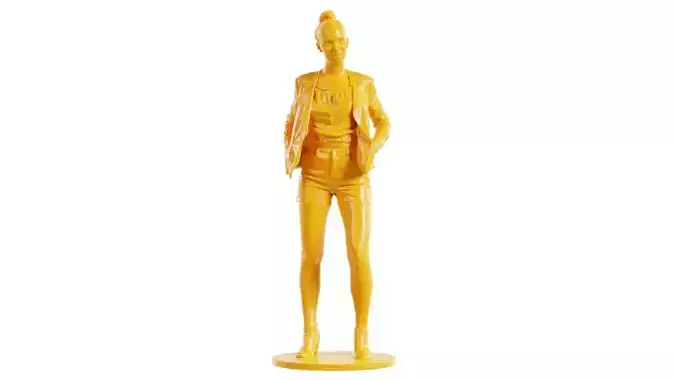 Woman Wearing Blouse and Shorts