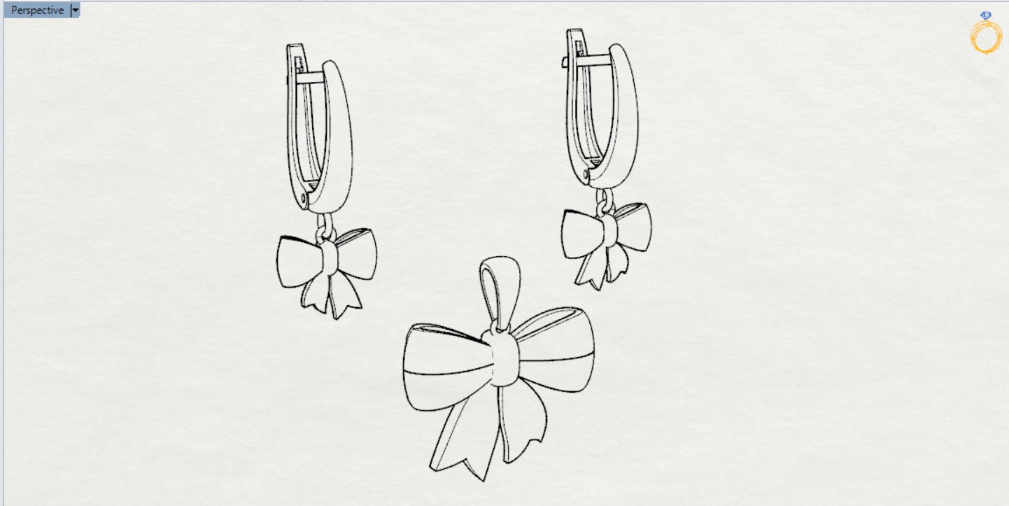 gold set gs0008 3D print model_7