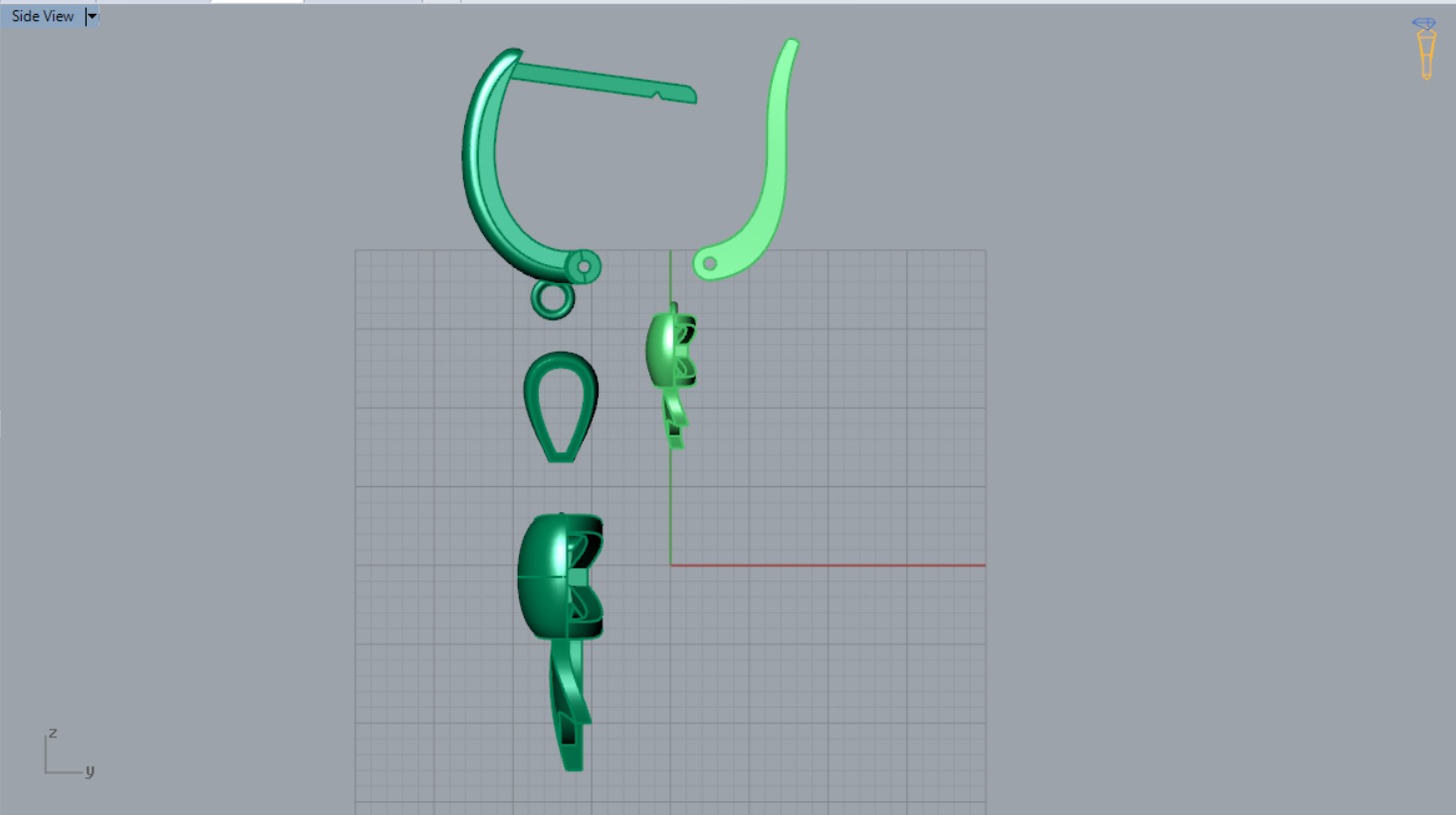 gold set gs0008 3D print model_17