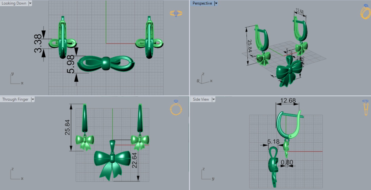 gold set gs0008 3D print model_5