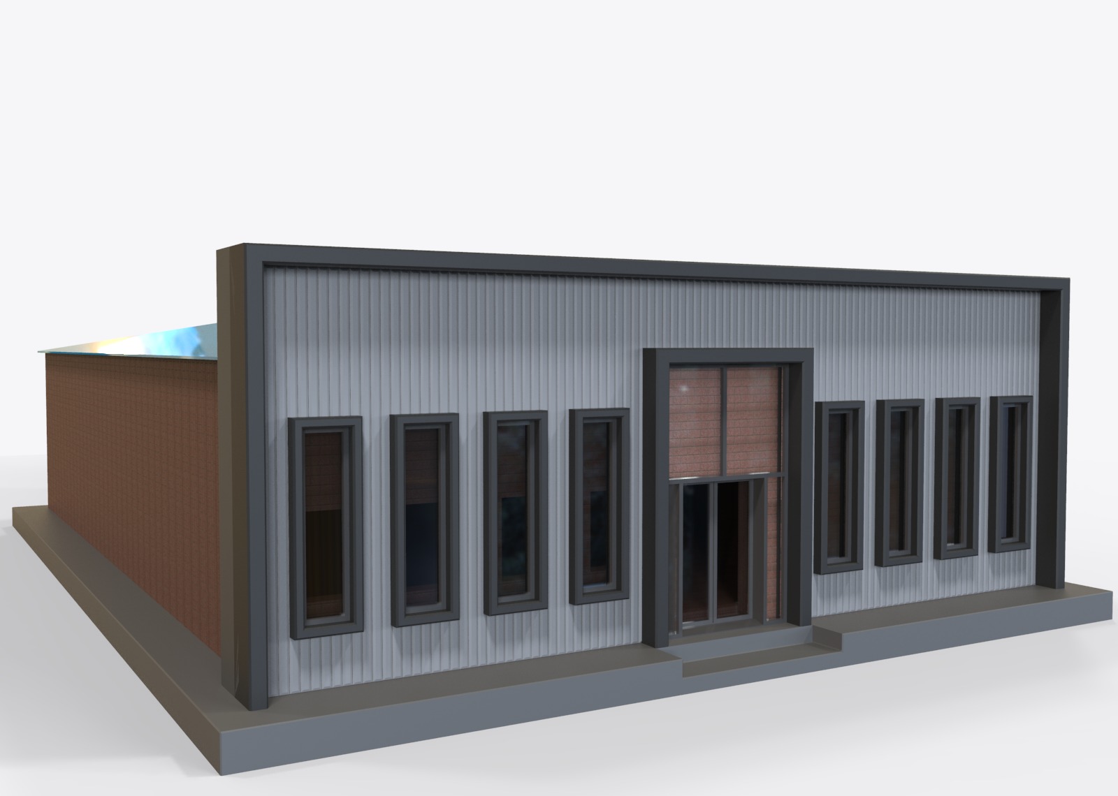 Low Poly Store-Warehouse Low-poly 3D model_11