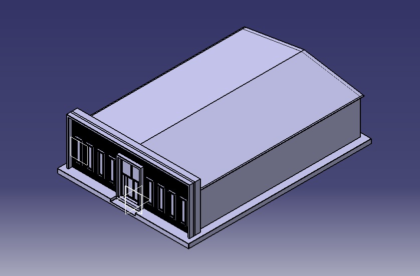 Low Poly Store-Warehouse Low-poly 3D model_4