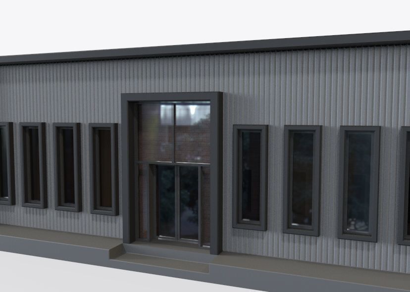 Low Poly Store-Warehouse Low-poly 3D model_44