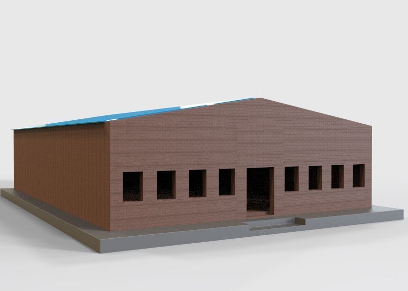 Low Poly Store-Warehouse Low-poly 3D model_21