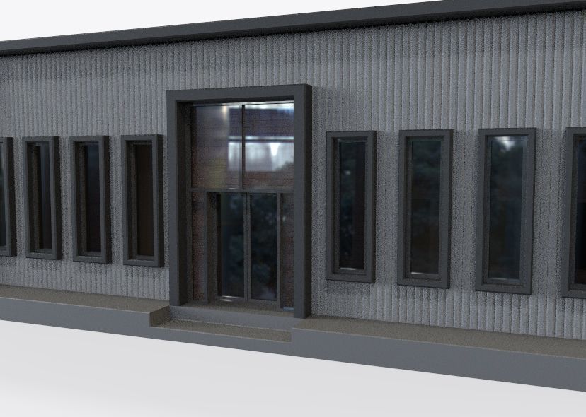 Low Poly Store-Warehouse Low-poly 3D model_46